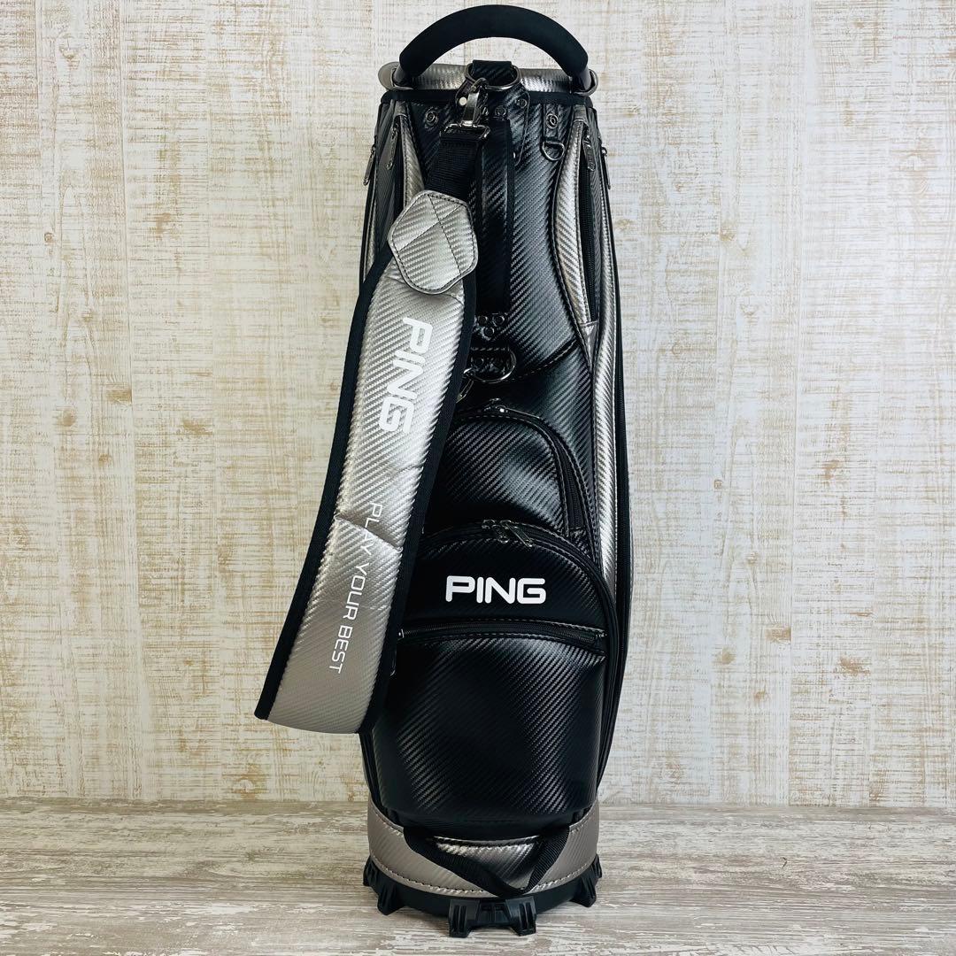 PING ピンPUソフトポリウレタン　スポーティー　キャディバッグ　9.5型