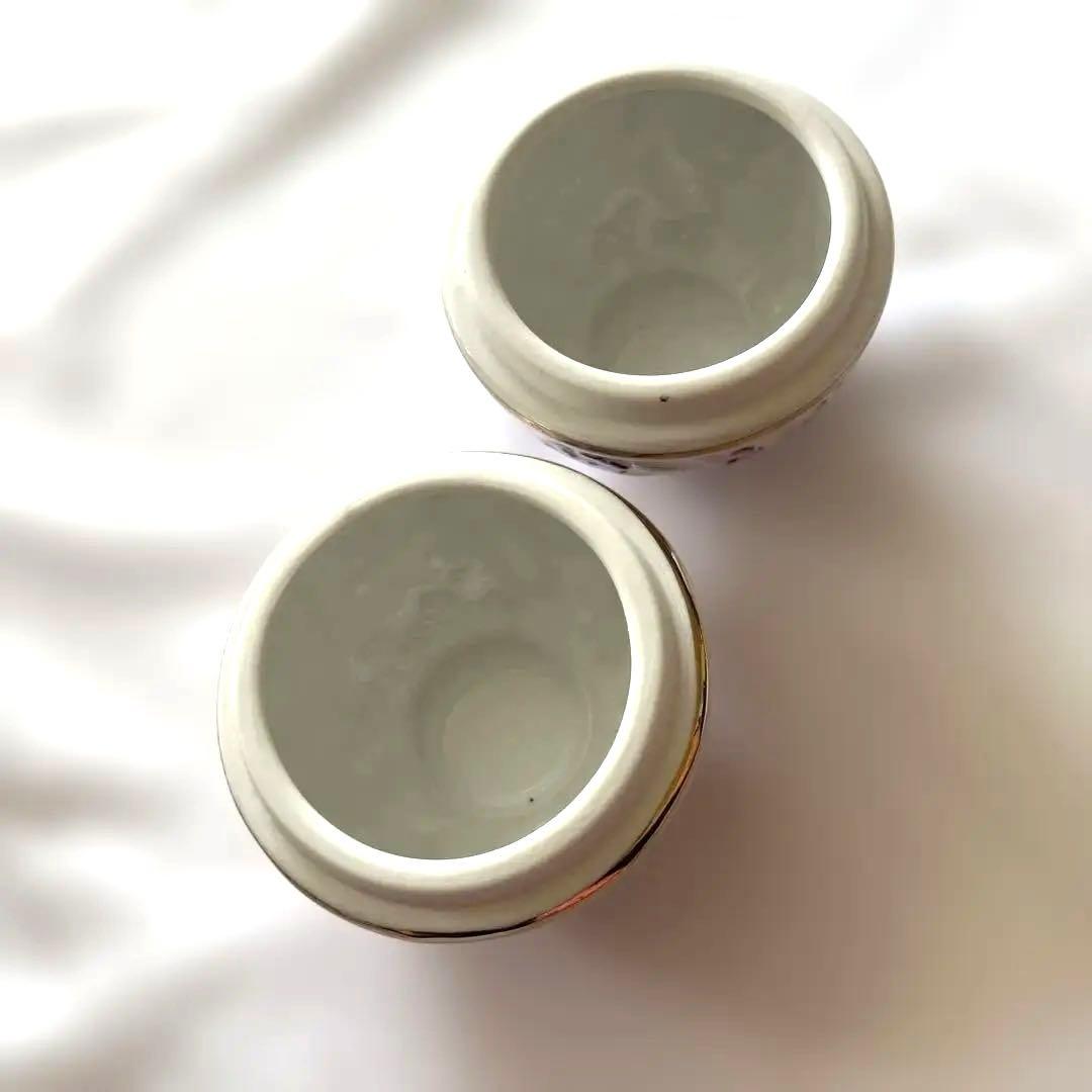  ARDEN 陶器製 ボンボニエール 菓子入れ 紫とピンクの2セット