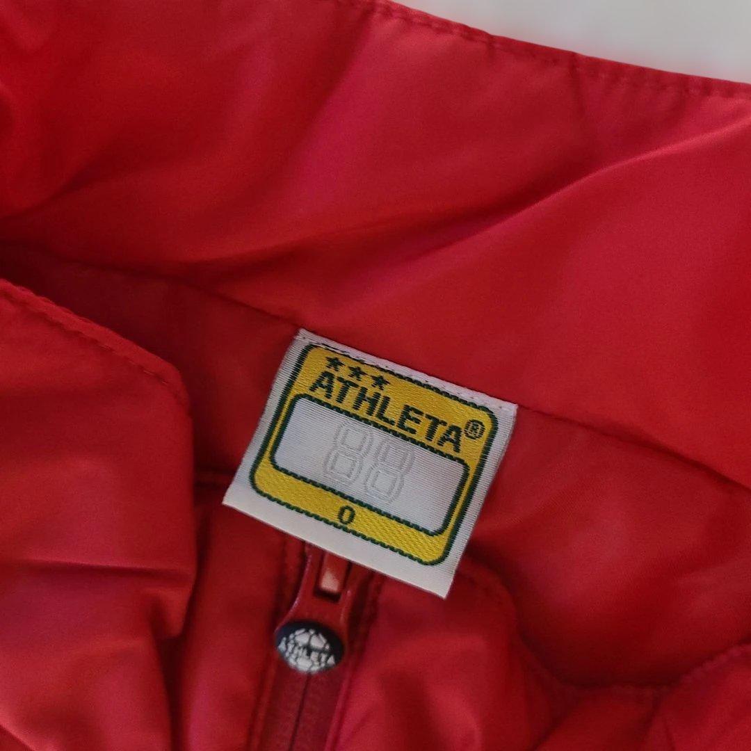 美品 ATHLETA 中綿 ジャンパージャケット　ウィンドブレーカー　O　赤