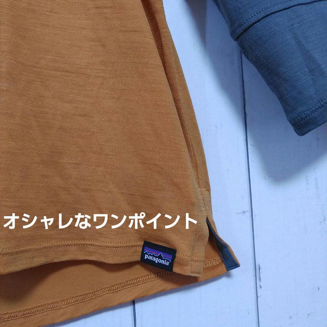 美品　パタゴニア　メリノ　ブレンド　3/4スリーブ　バイク　ジャージー　Ｓ相当