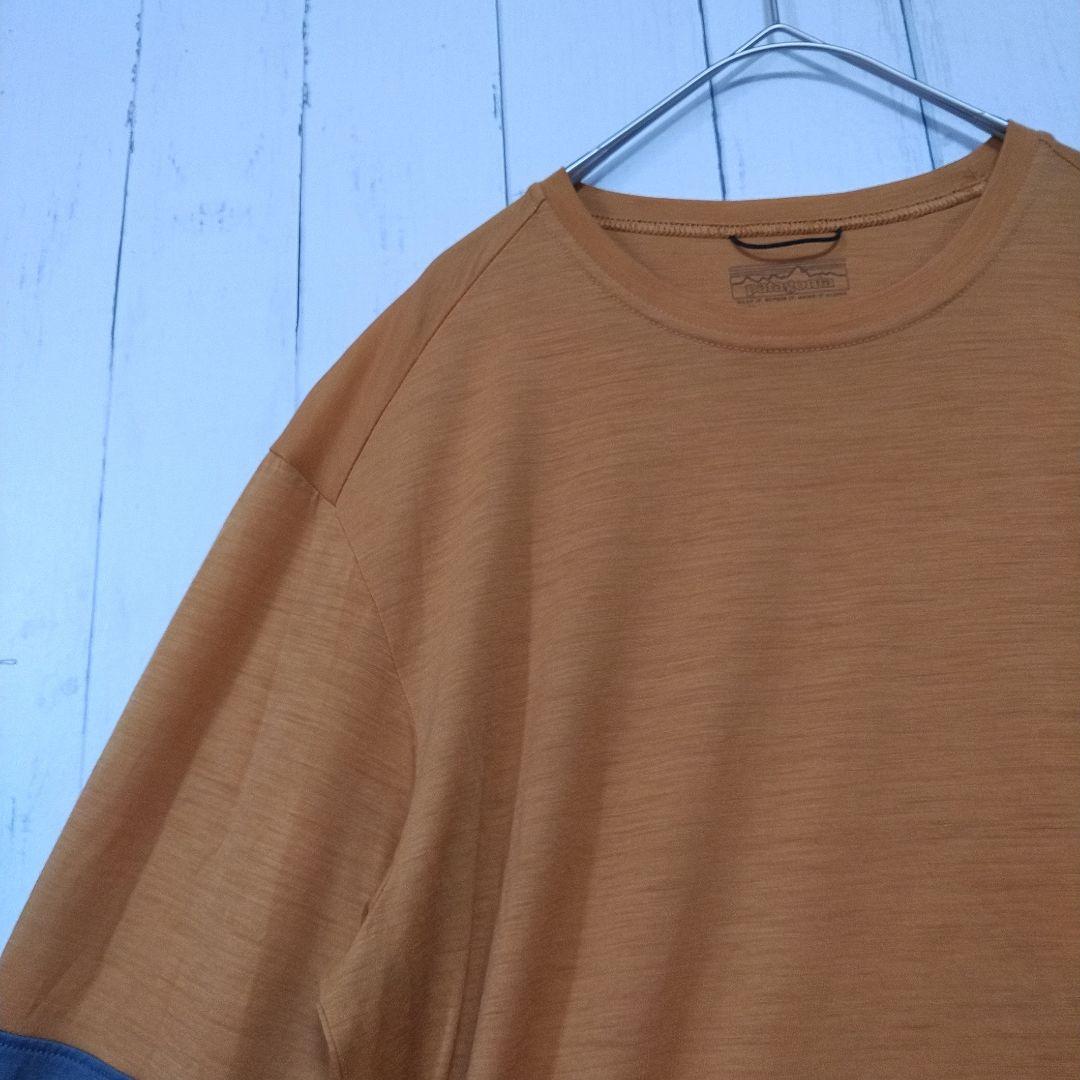 美品　パタゴニア　メリノ　ブレンド　3/4スリーブ　バイク　ジャージー　Ｓ相当