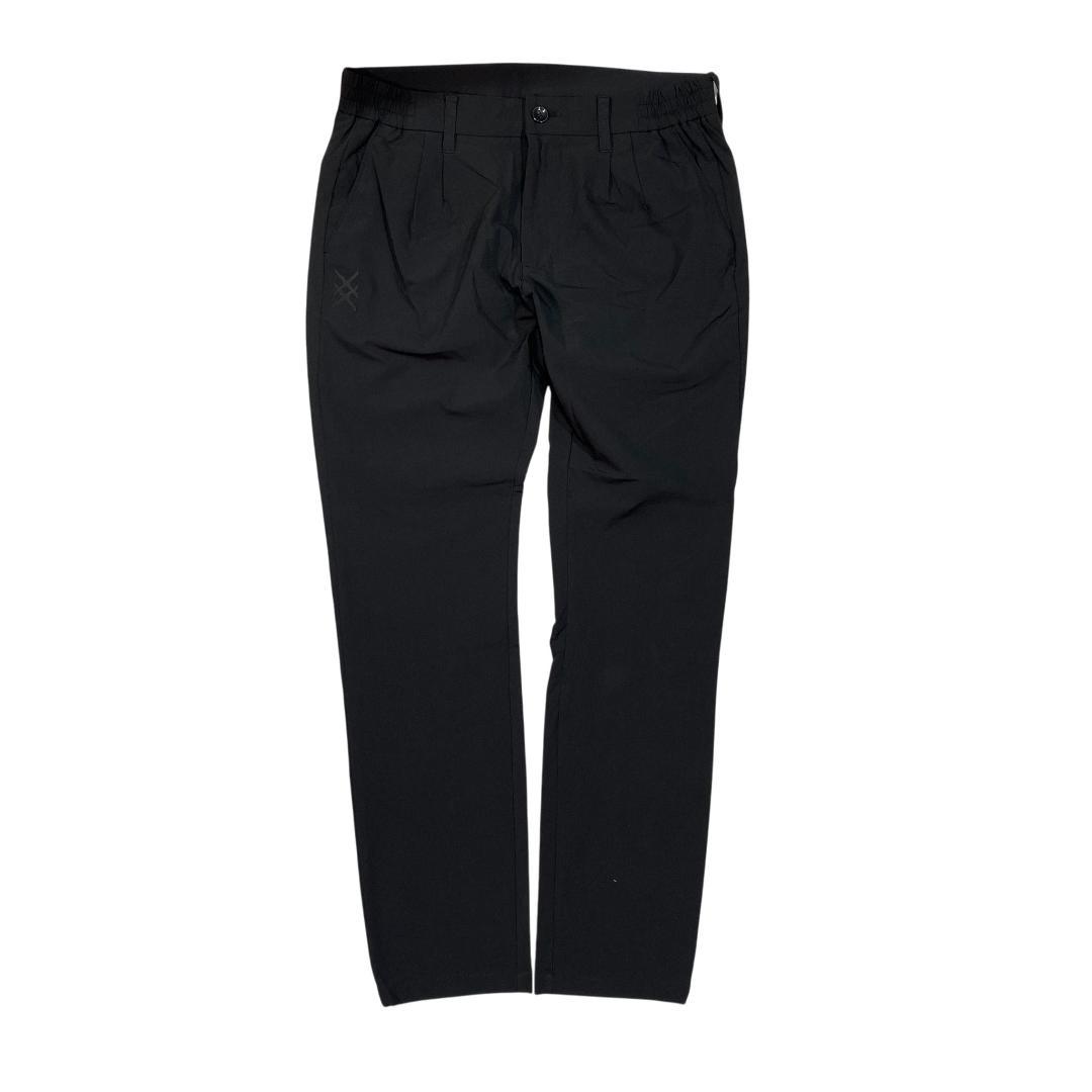 SOLIDEX ソリデックス ストレッチ ロング パンツ M ブラック ロゴ柄