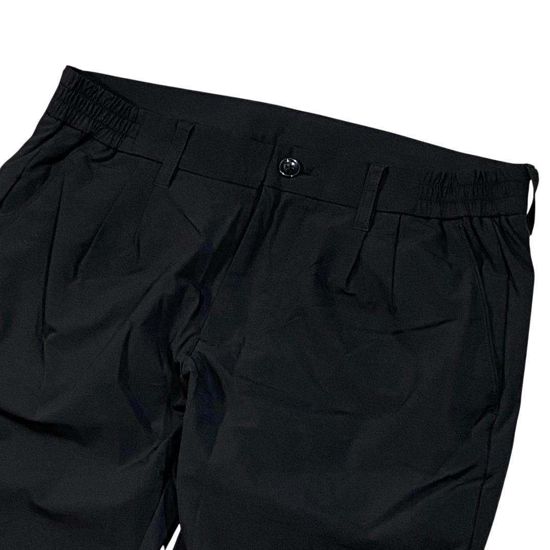 SOLIDEX ソリデックス ストレッチ ロング パンツ M ブラック ロゴ柄