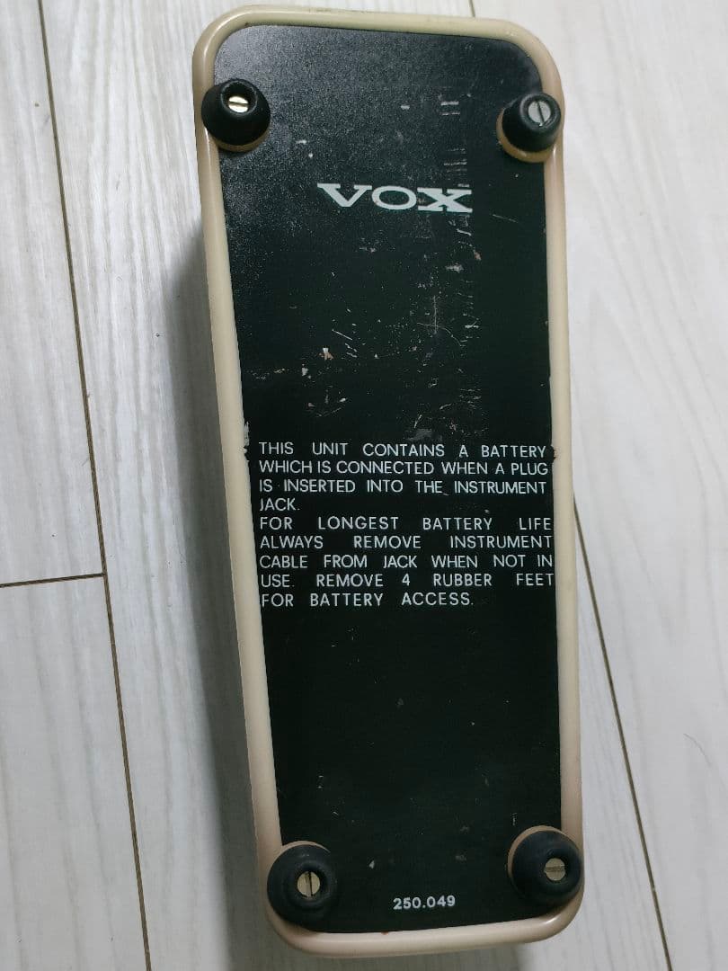 70年代 VOX刻印ロゴ ワウ 250.049 イタリア製 FASEL 赤