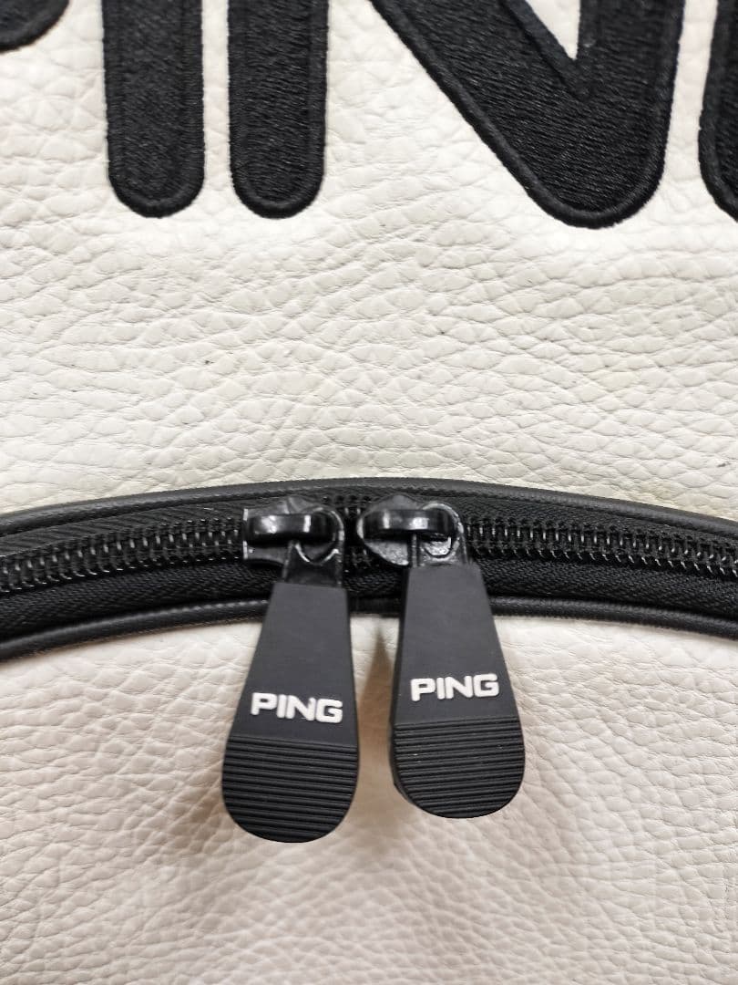 レア、PING キャディバッグ ホワイト/ブラック 自宅保管品、未使用