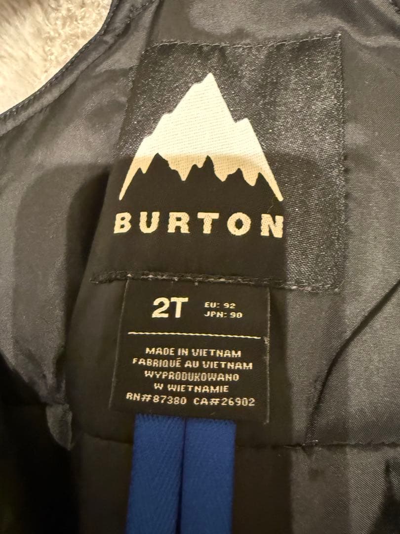 BURTON キッズ　スノーボードウェア上下セット90cm