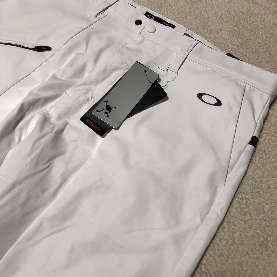 新品　OAKLEY ゴルフパンツ　ストレッチテーパードパンツ　ホワイト　36