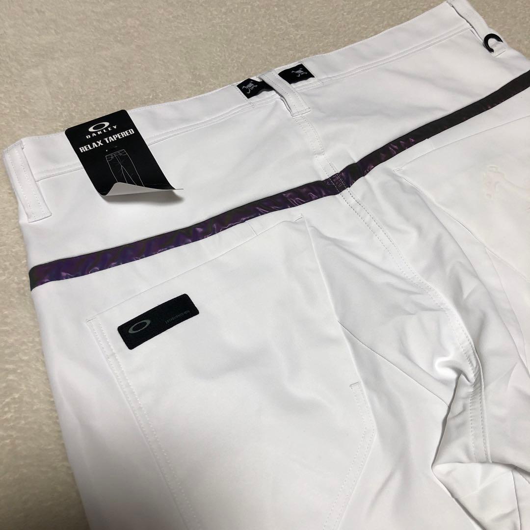 新品　OAKLEY ゴルフパンツ　ストレッチテーパードパンツ　ホワイト　36