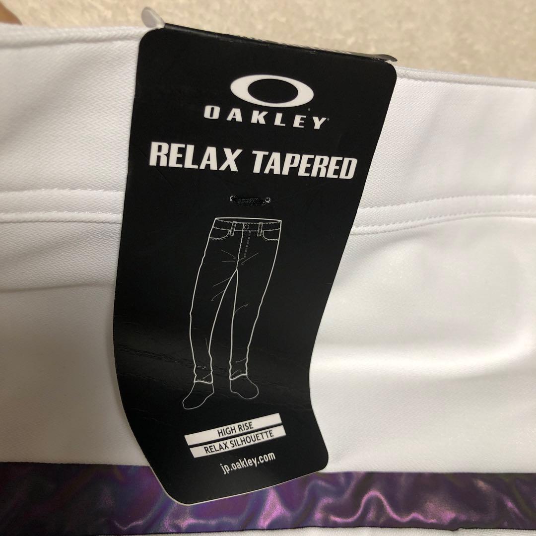 新品　OAKLEY ゴルフパンツ　ストレッチテーパードパンツ　ホワイト　36