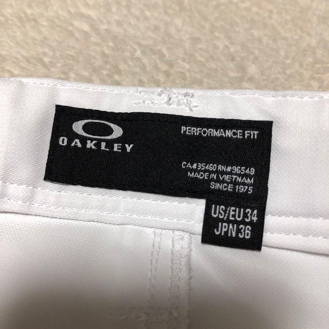 新品　OAKLEY ゴルフパンツ　ストレッチテーパードパンツ　ホワイト　36