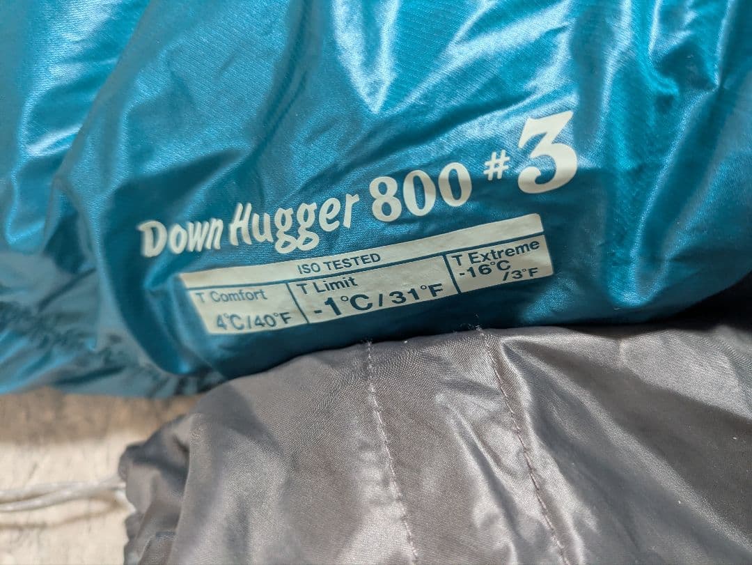 美品　 Down Hugger #3 800　超軽量 寝袋　モンベル