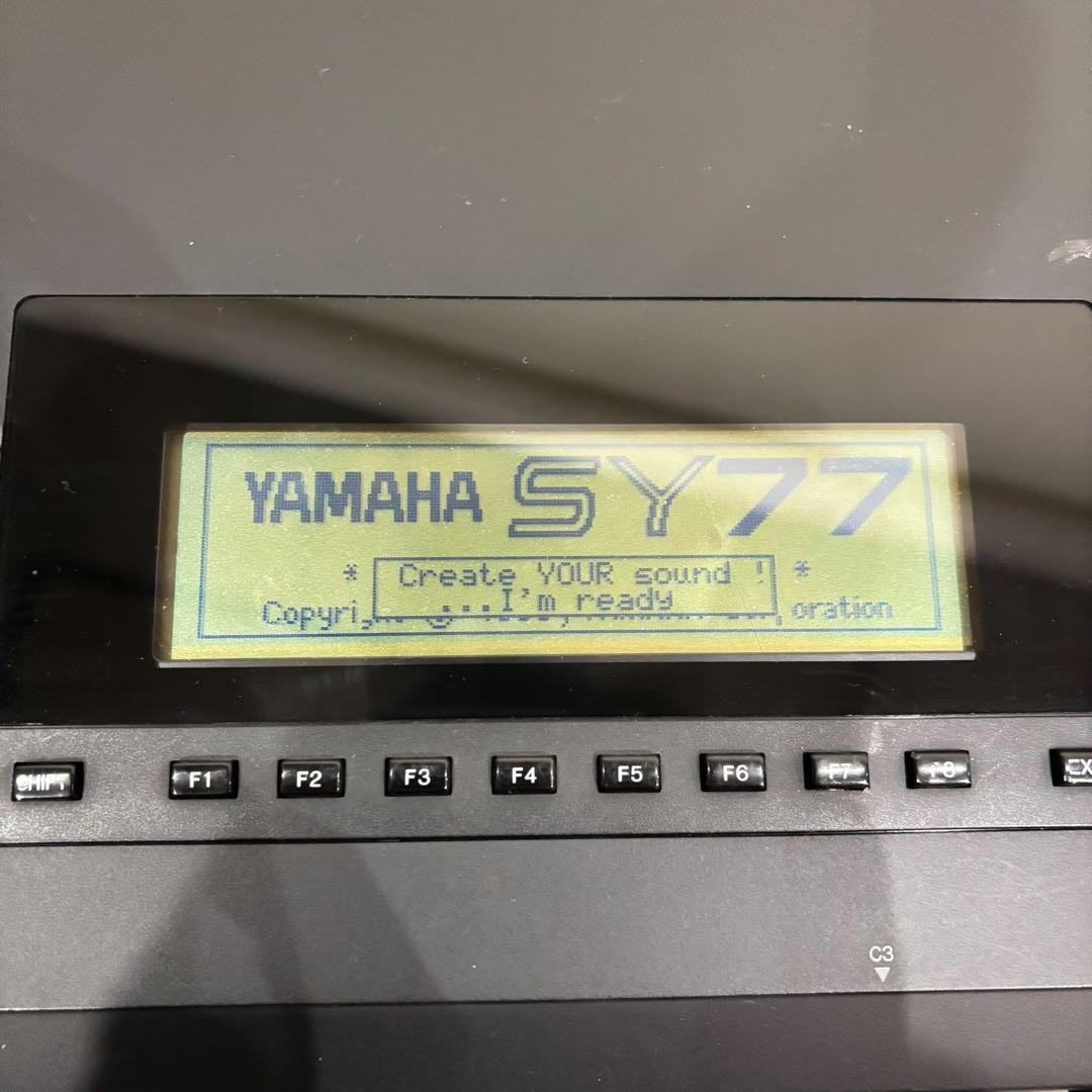 動作品✨ヤマハ SY77 シンセサイザー 61鍵盤 説明書完備 美品 音出しOK