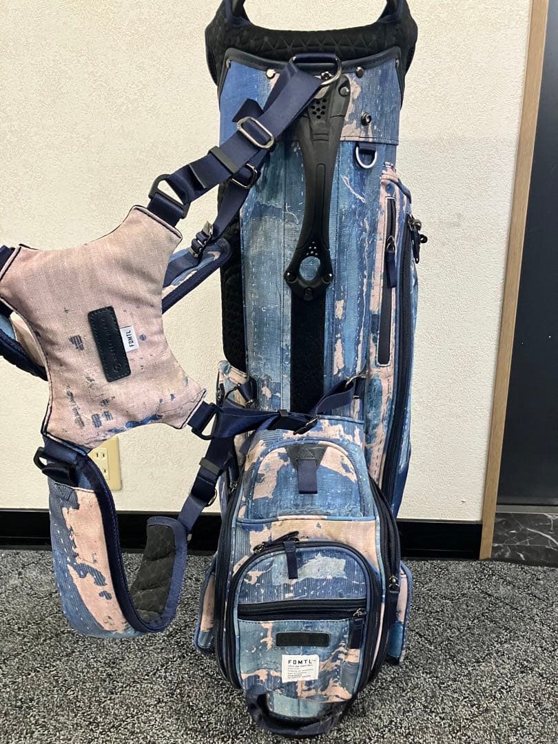 FDMTL x master-piece GOLF キャディーバッグ・デニム柄