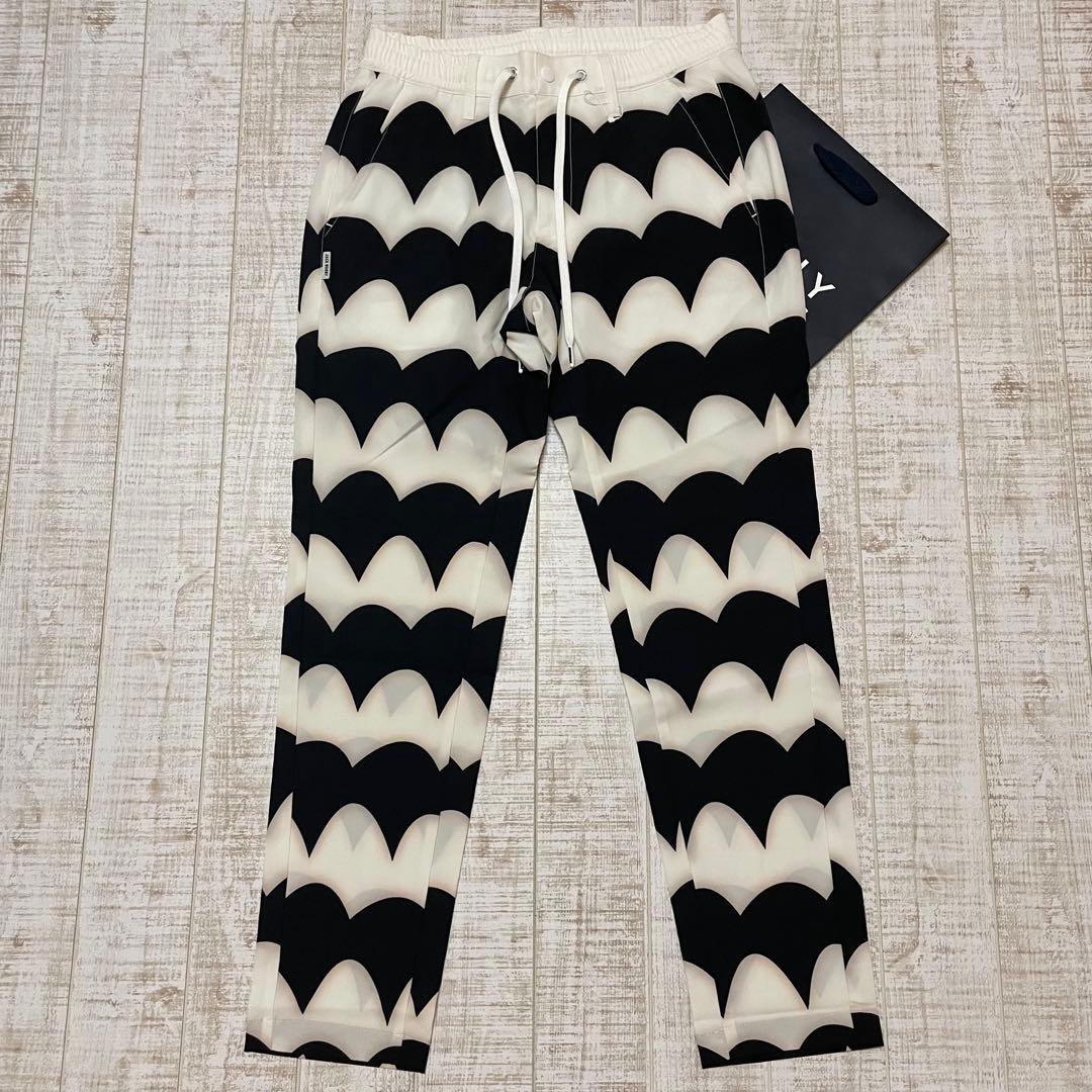 新品 ジャックバニー ロングパンツ 波柄 白ブラック XLサイズ（6）