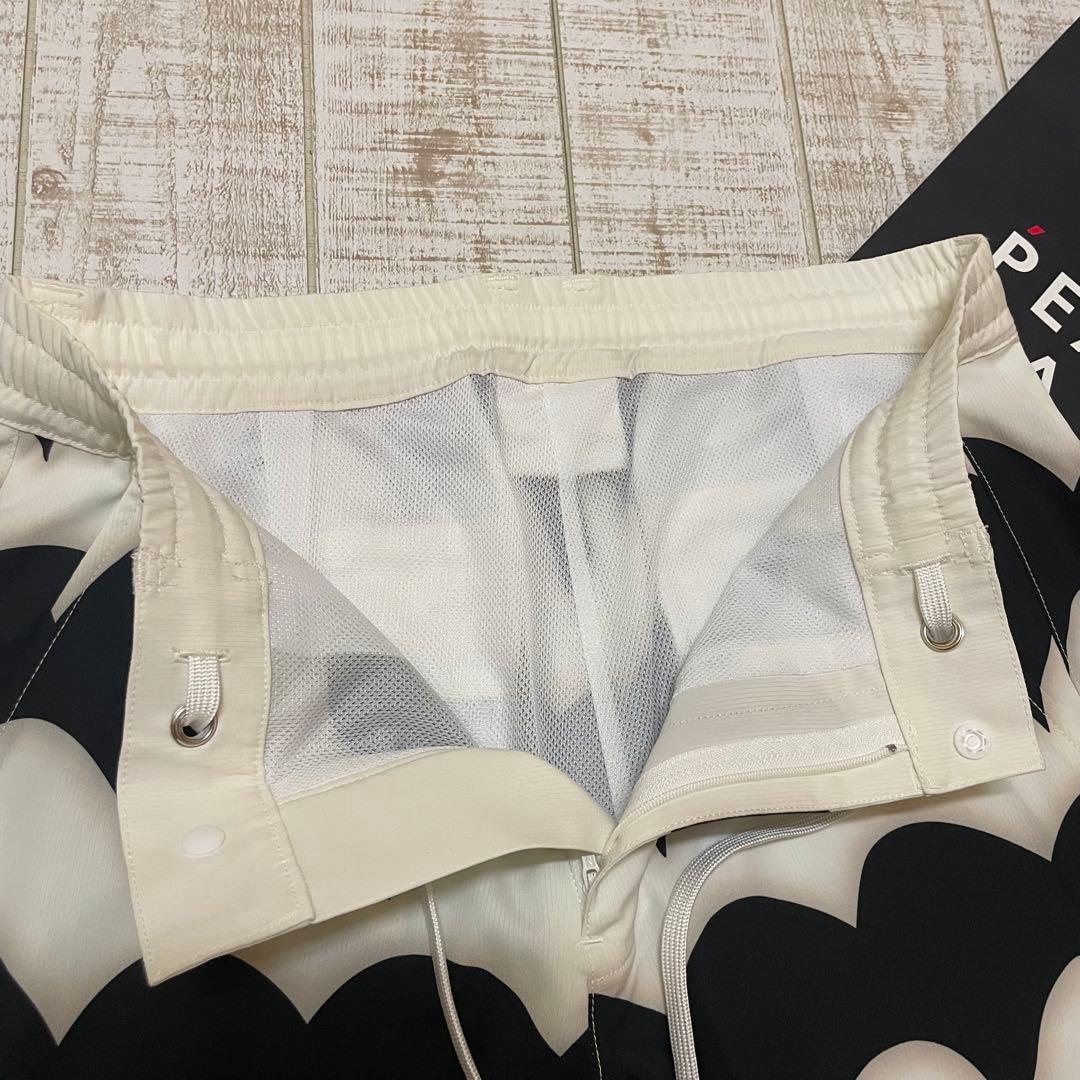 新品 ジャックバニー ロングパンツ 波柄 白ブラック XLサイズ（6）