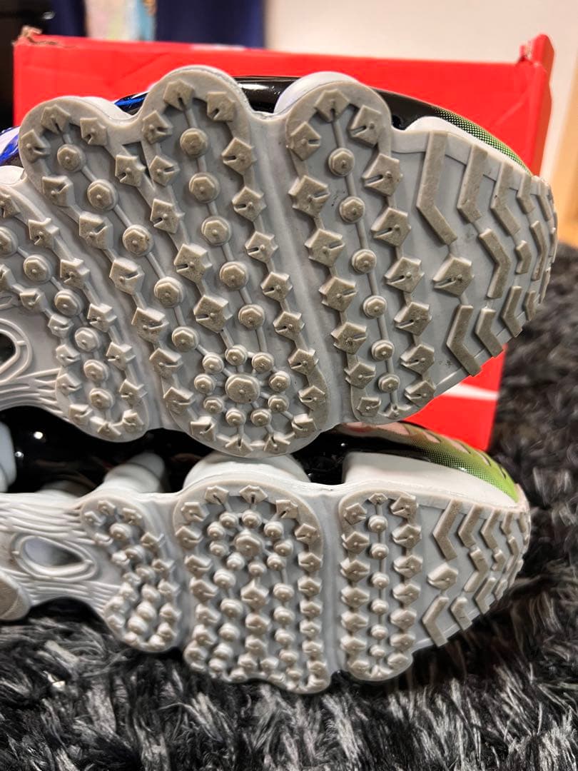 NIKE Shox シューズ グレー/ブラック/ライム