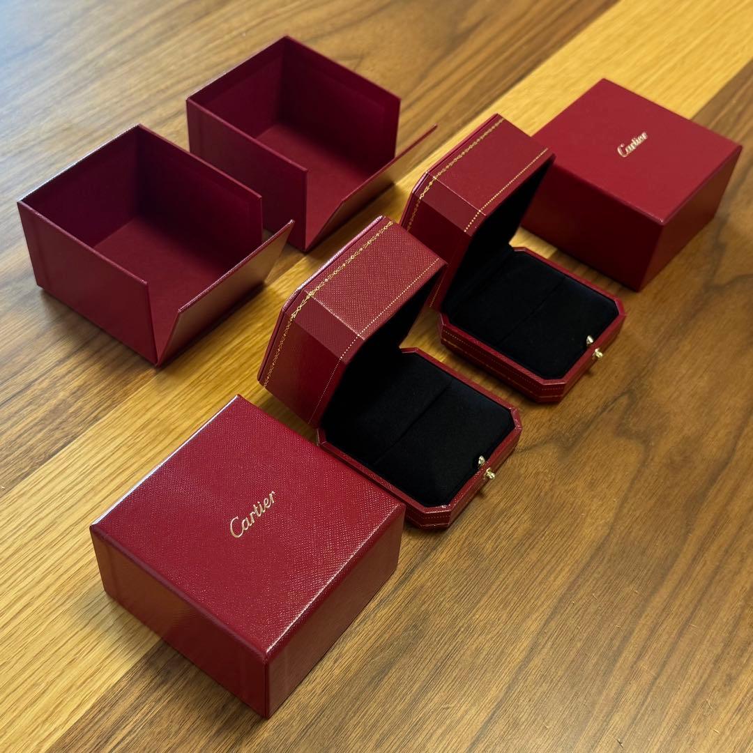Cartier カルティエ 【美品】 リングケース + 外箱　各2個