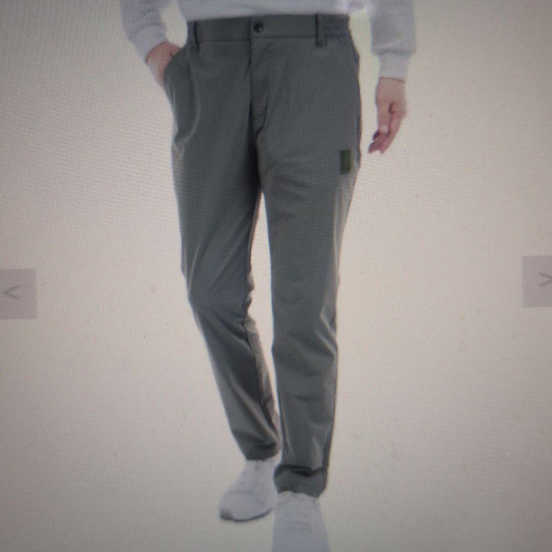 SY32:メンズ:Lサイズ:ストレッチ ロングパンツ:オリーブ色