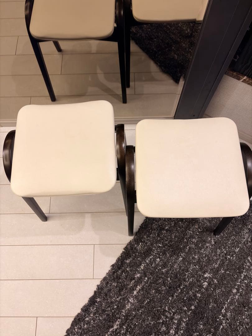 秋田木工 No.202 スツール スタッキングチェア 椅子 2脚 大塚家具