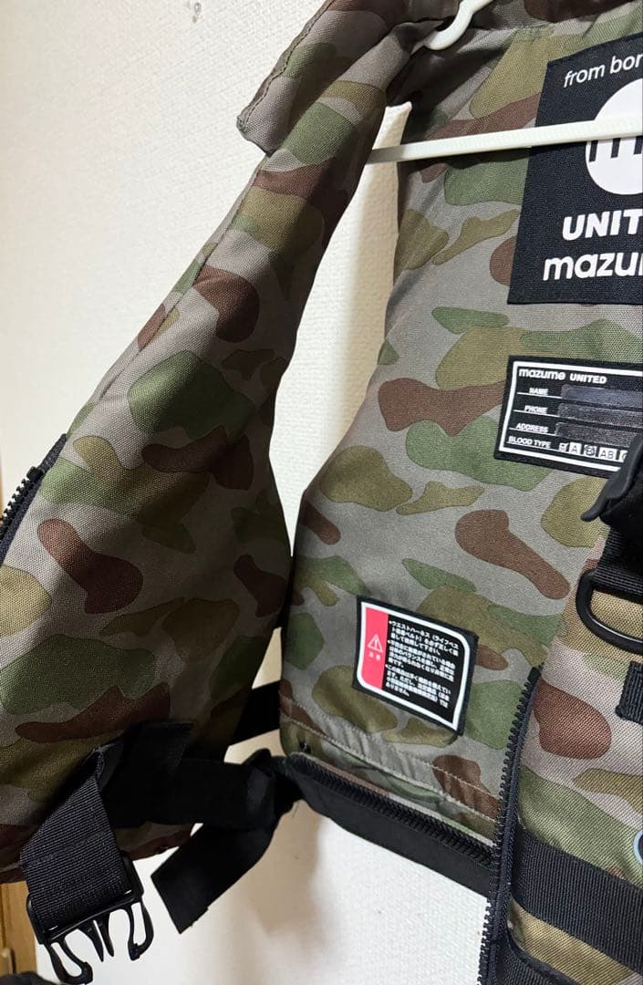 【新品・値下げ中！】 マズメ コンタクトライフジャケット カモ フリー