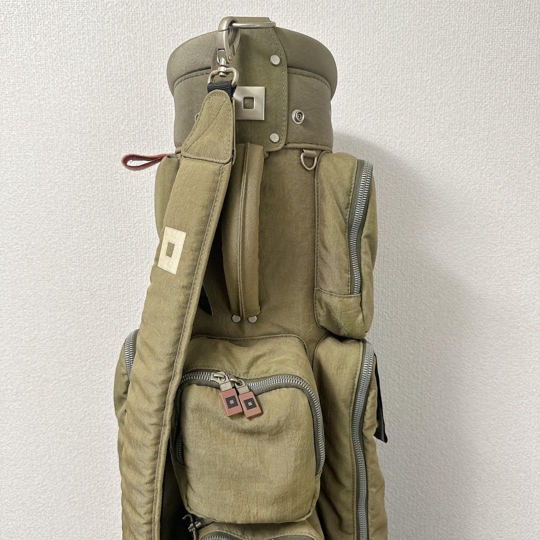 希少 ONOFF オノフ キャディバッグ カーキ 5分割 ナイロンワッシャー軽量