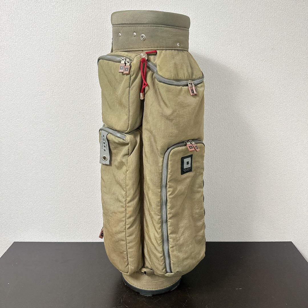 希少 ONOFF オノフ キャディバッグ カーキ 5分割 ナイロンワッシャー軽量