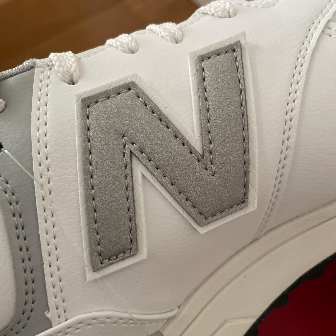 New Balance 574 ホワイトゴルフシューズ　スパイクレス　#2065