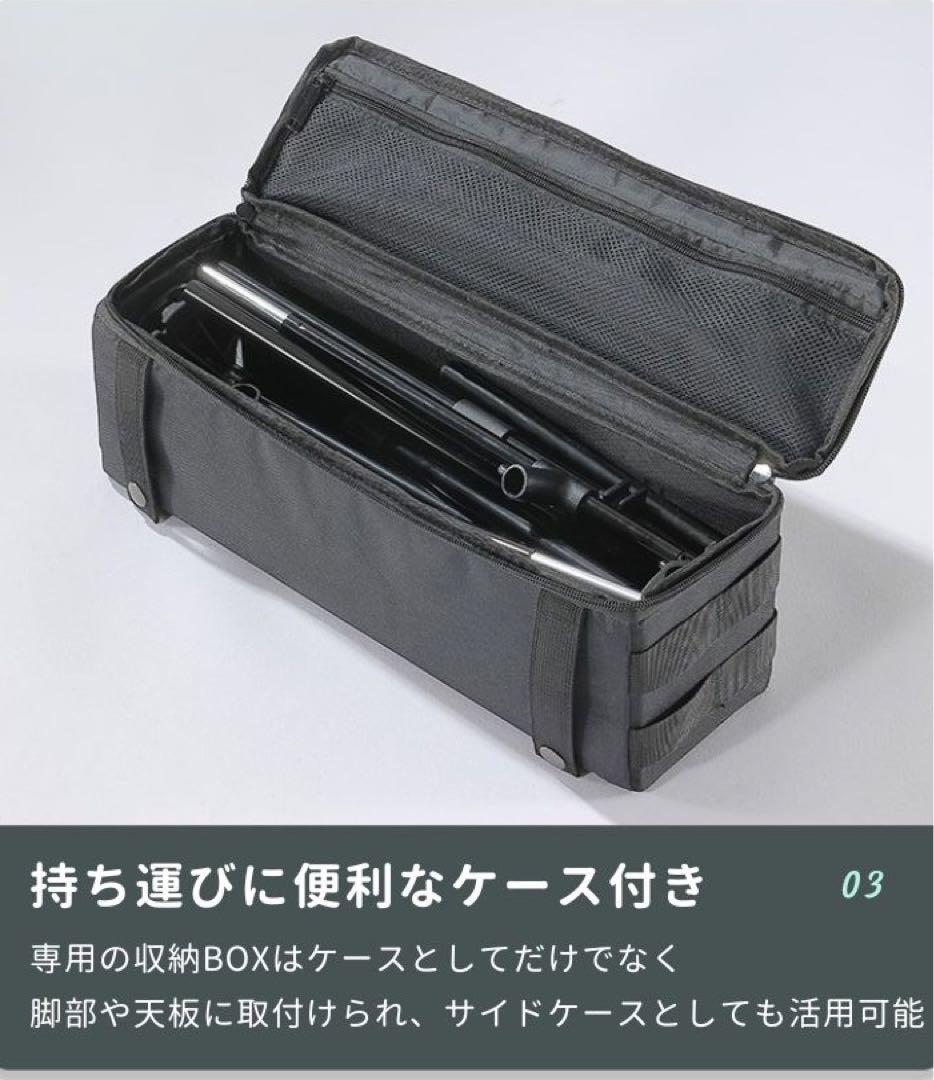 キャンピングムーン タクティカルテーブルセット カーキ・ブラック ライトテーブル