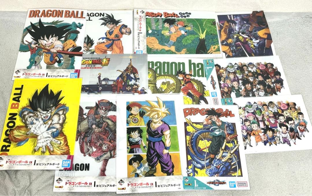 一番くじ　ドラゴンボール　ビジュアルシート 12枚　まとめ売り　※ばら売り不可
