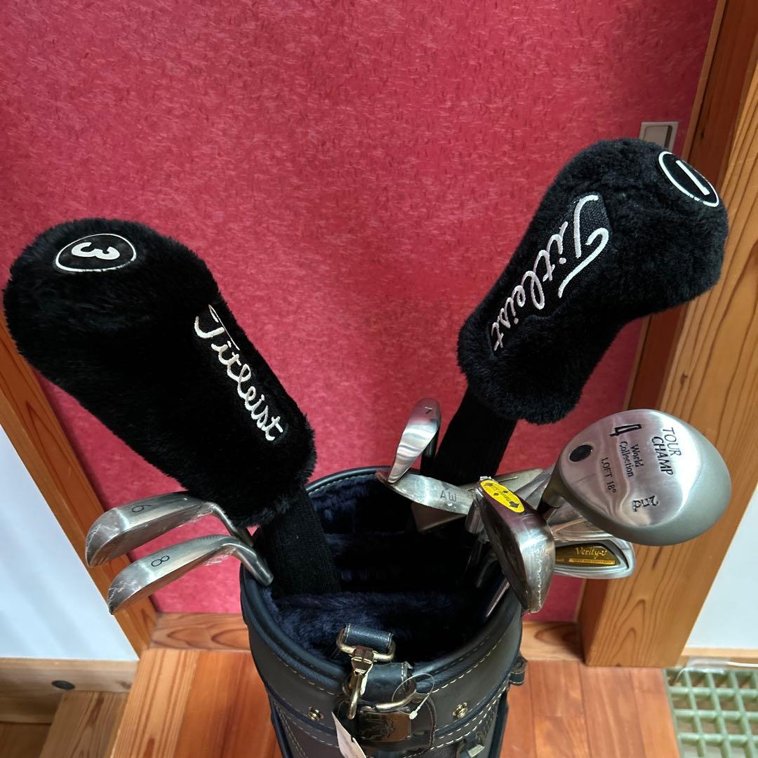 左利き用ゴルフ　フルセット　TRUSSARDI GOLF ブラック　ほぼ未使用品