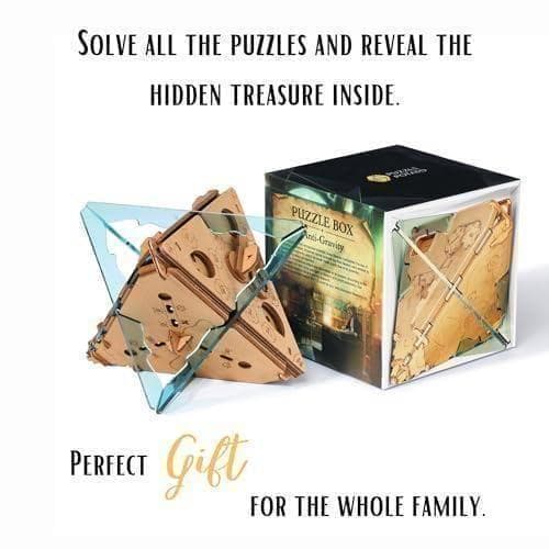 Puzzle Potato 哲学者の石 木製パズルボックス　ニュートンの謎の発明