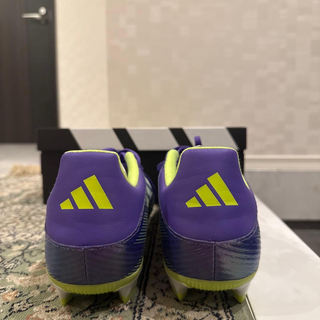 adidas F50 サッカーシューズ 紫/緑 箱付き