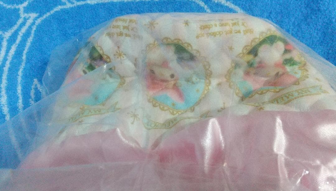 マイメロディ　巾着　ティッシュポーチ　リボン