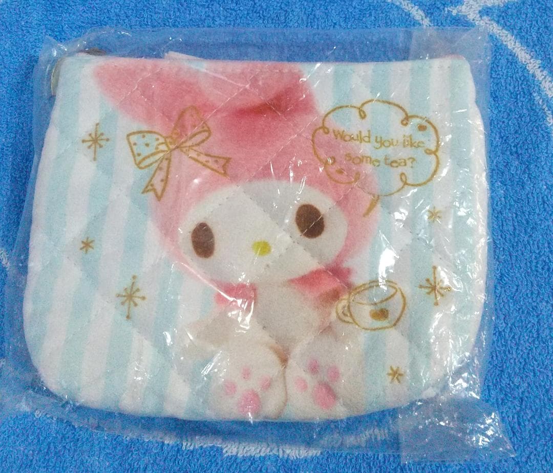 マイメロディ　巾着　ティッシュポーチ　リボン