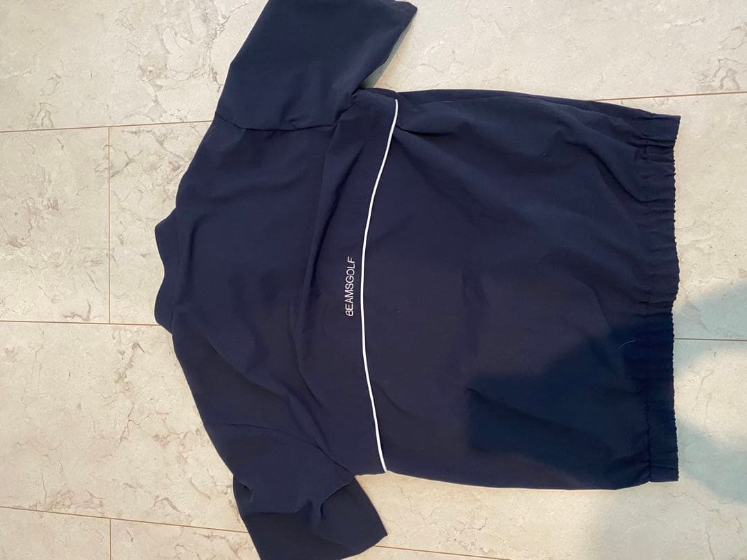 BEAMS GOLF ハーフジップシャツ L ネイビー