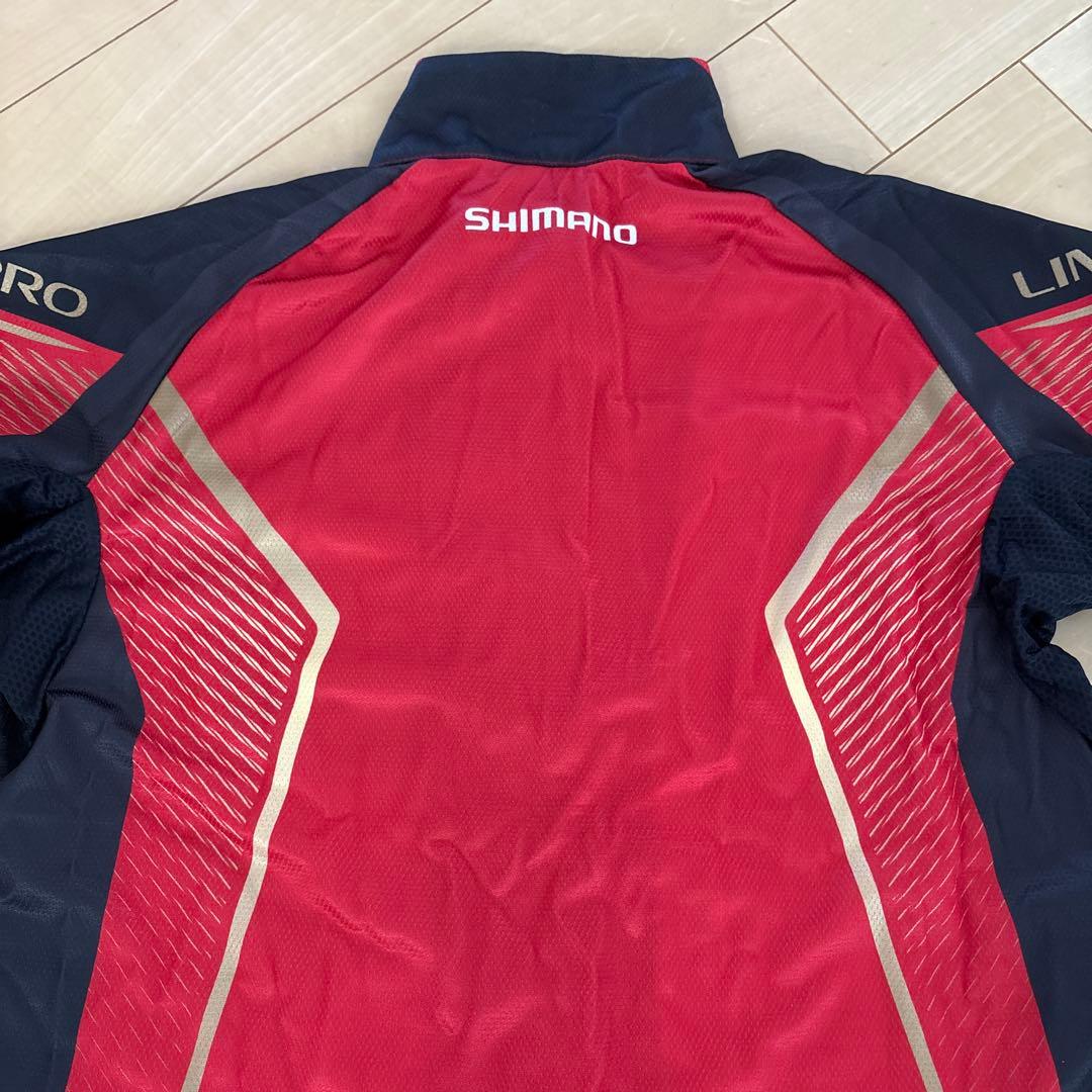 ☆新品☆シマノ　リミテッドプロ　フルジップシャツ　Lサイズ　レッド
