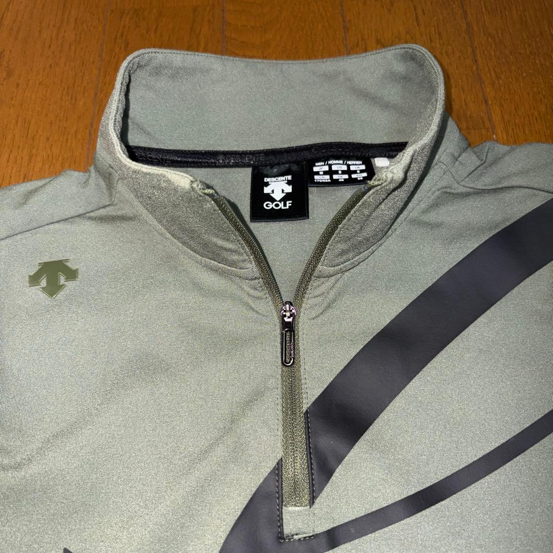 お洒落 大人気 デサントGOLF ハーフジップストレッチシャツ