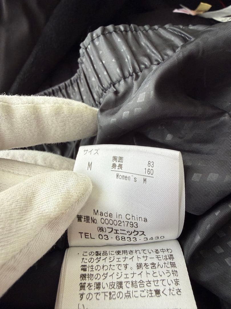 最終値下! phenix スキーウェア レディース 黒 Mクリーニング済