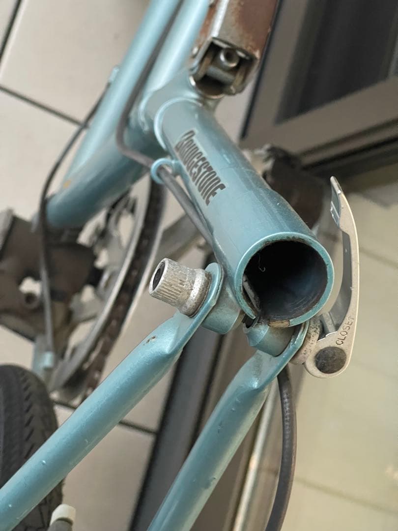 ブリヂストン トランジットスポーツG26 折りたたみ自転車 ブルー 要整備