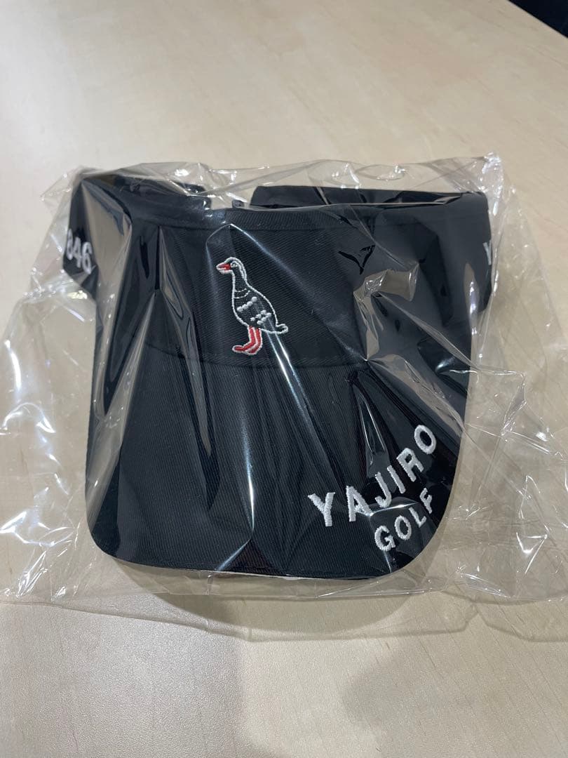 YAJIRO GOLF 黒 バイザー 846