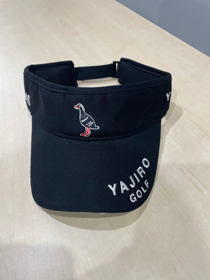 YAJIRO GOLF 黒 バイザー 846