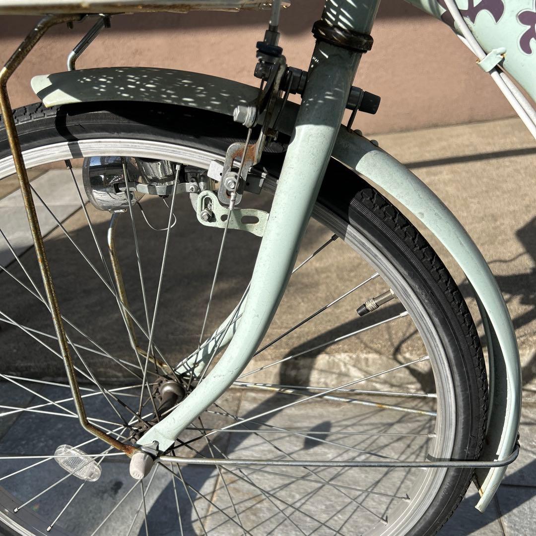 【直接取引限定】子供用自転車 24インチ　マハロエル　6段変速　ミントグリーン