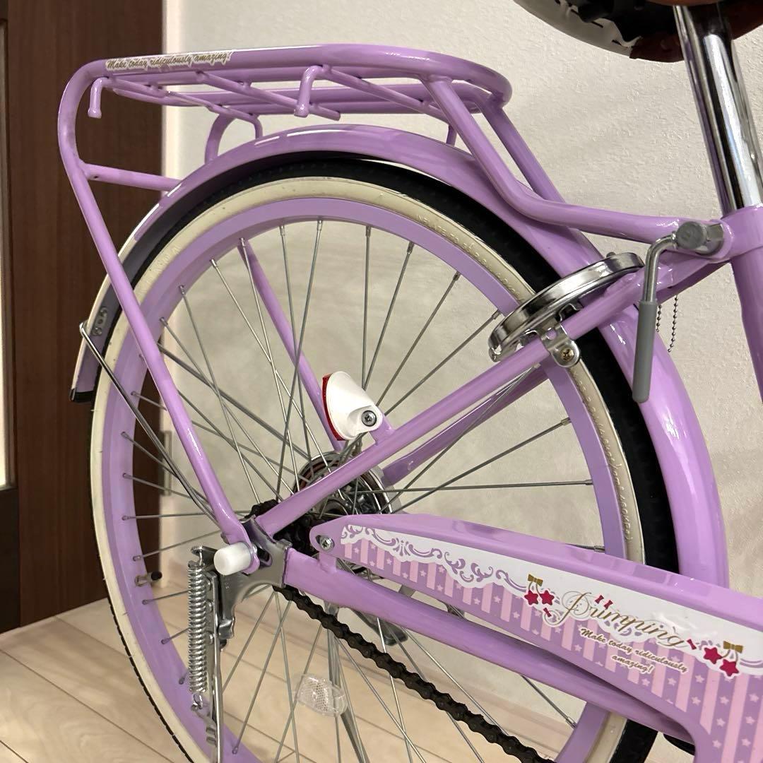 アサヒサイクル　バスケットかご付き自転車　プリンピング　22