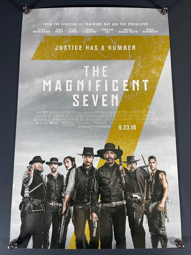 *枚数限定*映画館用片面印刷ポスターUS版:マグニフィセントセブン