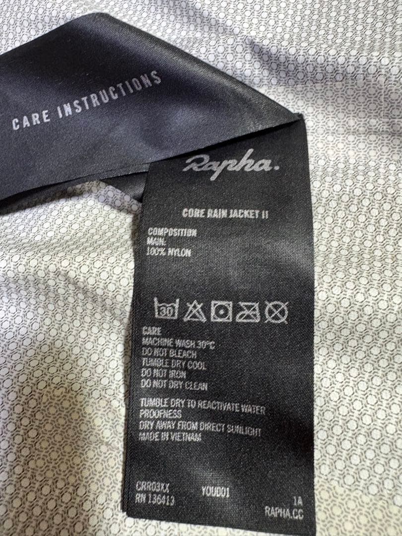 ラファ コア レイン ジャケット II グレー メンズ Sサイズ Rapha