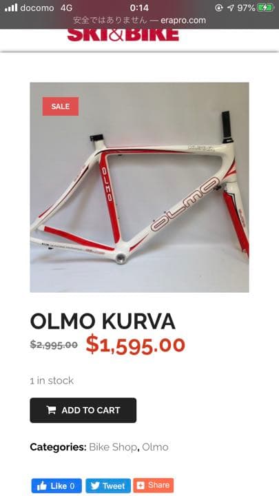 カーボンロード　OLMO KURVA
