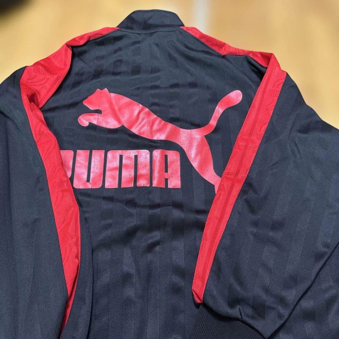 PUMA ストライプジャケット S-M ネイビー/オレンジ　赤　4枚セット