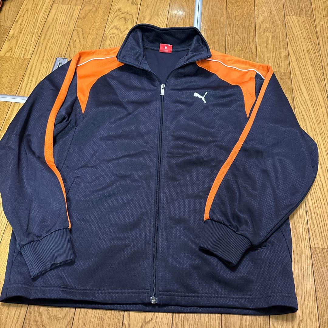PUMA ストライプジャケット S-M ネイビー/オレンジ　赤　4枚セット