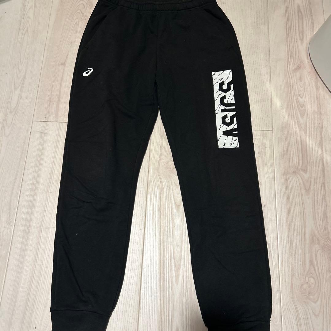 ASICS ブラック　セットアップ XL