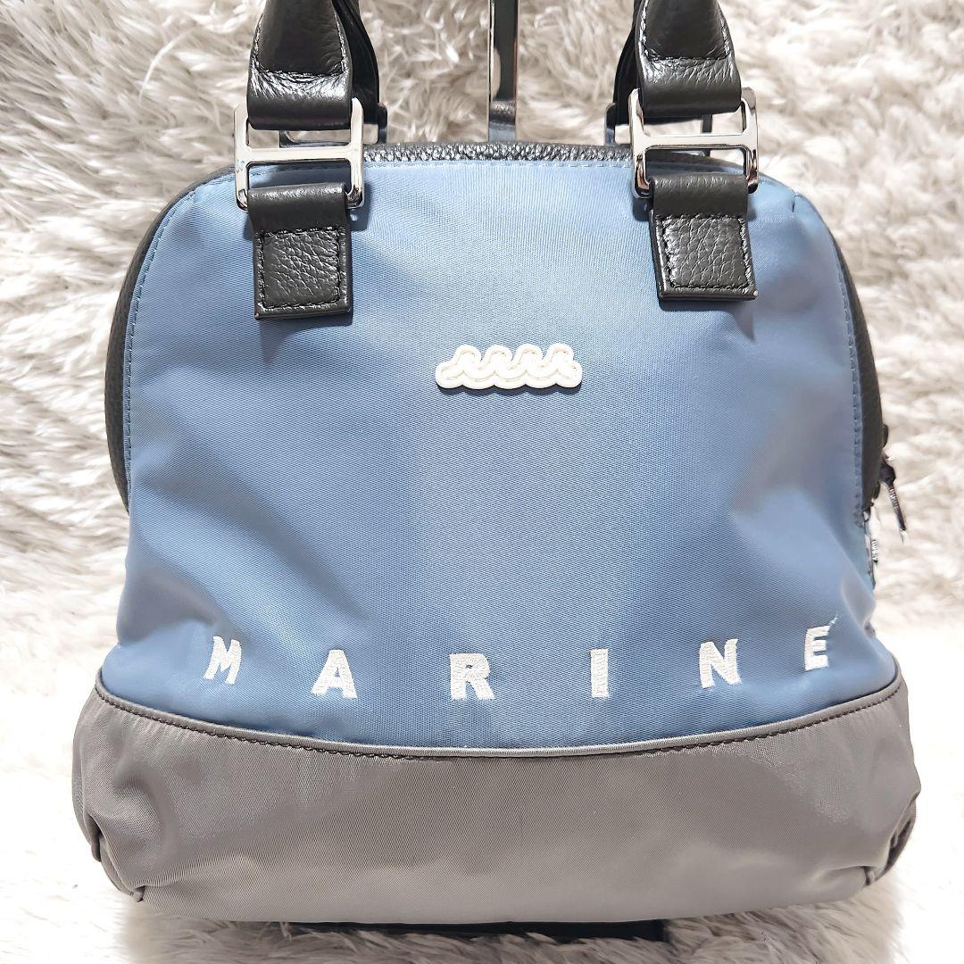 【ほぼ未使用・収納袋付】muta MARINE バイカラー ナイロンバッグ
